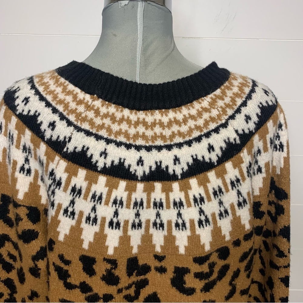 Torrid vegan cashmere leopard sweater 1X - Picture 8 of 12